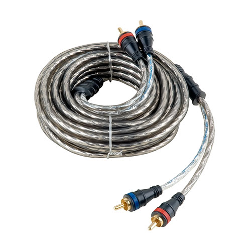 Grey Spiral RCA Cable with AL Foil Shielding