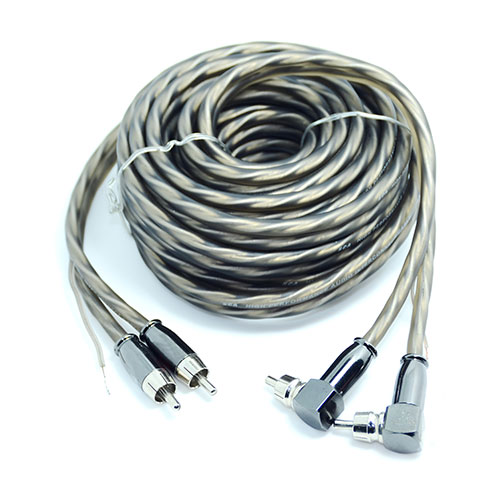 Grey Matt Spiral RCA with AL Foil Shielding & Drain Wire